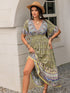 ruched-printed-flounce-sleeve-maxi-dress OhSoStyled - Sophia's Style-8